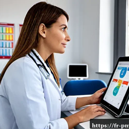 예방의학 진단 데이터 해석 방법 - Photorealistic preventive medicine consultation in a modern French public health clinic, a French ep...